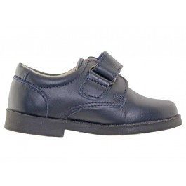 Zapatos colegiales Niño Velcro Azul Marino